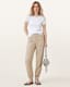 Val High-Rise Cargo Linen Blend Trousers