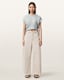 Mira Cropped Satin Drawcord T-Shirt