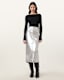 Renai Slim Fit Leather Pencil Skirt