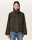 Clay Funnel Neck Suede Cropped Jacket