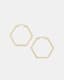 Astrid Large Hexagon Hoop Earrings
