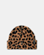 Lex Leopard Print Brushed Beanie