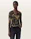Hallie Cowl Neck Slim Fit Top