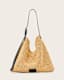 Asha Woven Straw Hobo Shoulder Bag