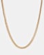 Flat Gold Tone Snake Chain Necklace