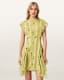 Fleur Printed Asymmetric Mini Dress