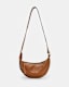 Half Moon Leather Crossbody Bag