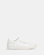 Sheer Round Toe Leather Trainers