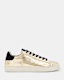 Shana Metallic Low Top Leather Sneakers