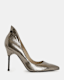 Robin Shiny Leather Heeled Court Shoes