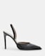 Lily Leather Slingback Heels