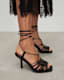 Dina Leather Rope Strappy Heeled Sandals