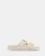 Khai Two Strap Suede Eyelet Sandals