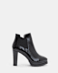 Sarris Patent Leather Block Heel Boots