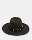 Nova Studded Leather Band Fedora Hat