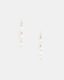 Shelby Pearl Pendant Gold Tone Earrings