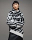 Lock Zebra Print Roll Neck Jumper