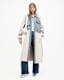 Dayly Denim Panelled Relaxed Trench Coat