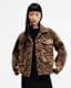 Finch Leopard Camouflage Print Jacket