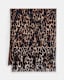 Anita Oblong Leopard Print Scarf