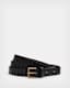 Weslie Leather Flip Tie Woven Belt