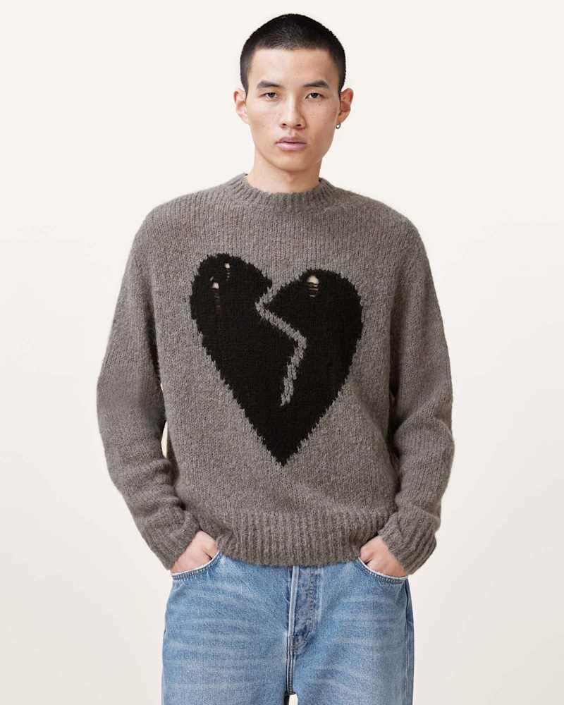 Luv Heart Oversized Knitted Jumper
