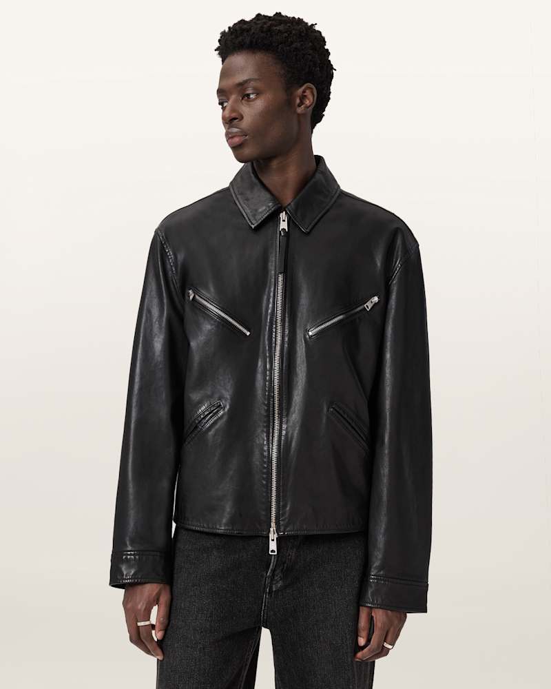 Caon Oversized Leather Jacket