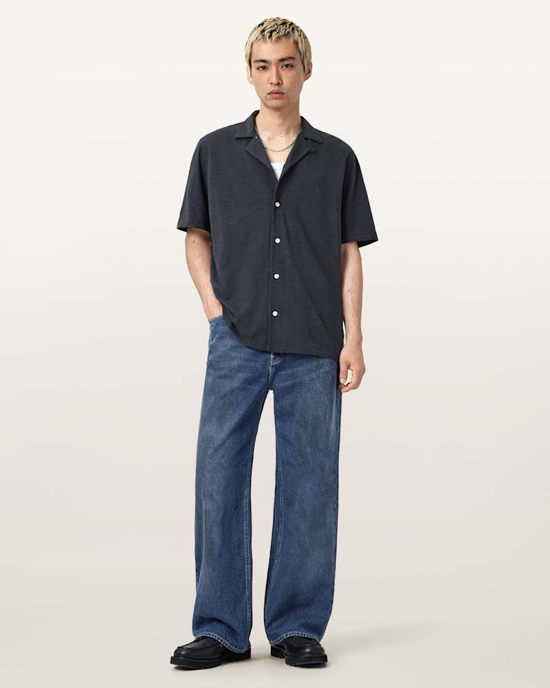 Lenny Loose Fit Wide Leg Denim Jeans