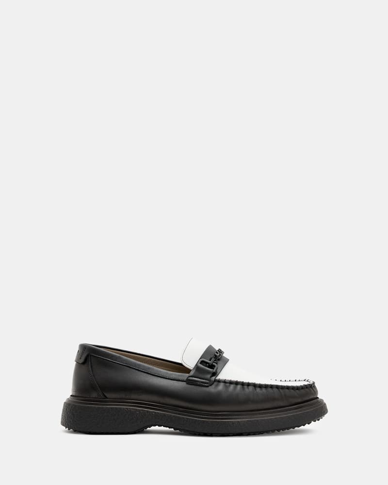 Gibbs Leather Chain Loafers Shoes
