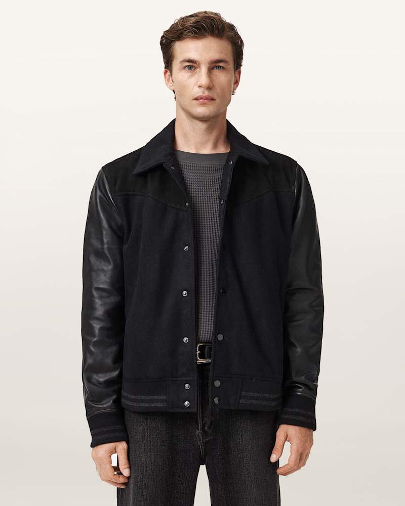 Endleton Leather Bomber Jacket