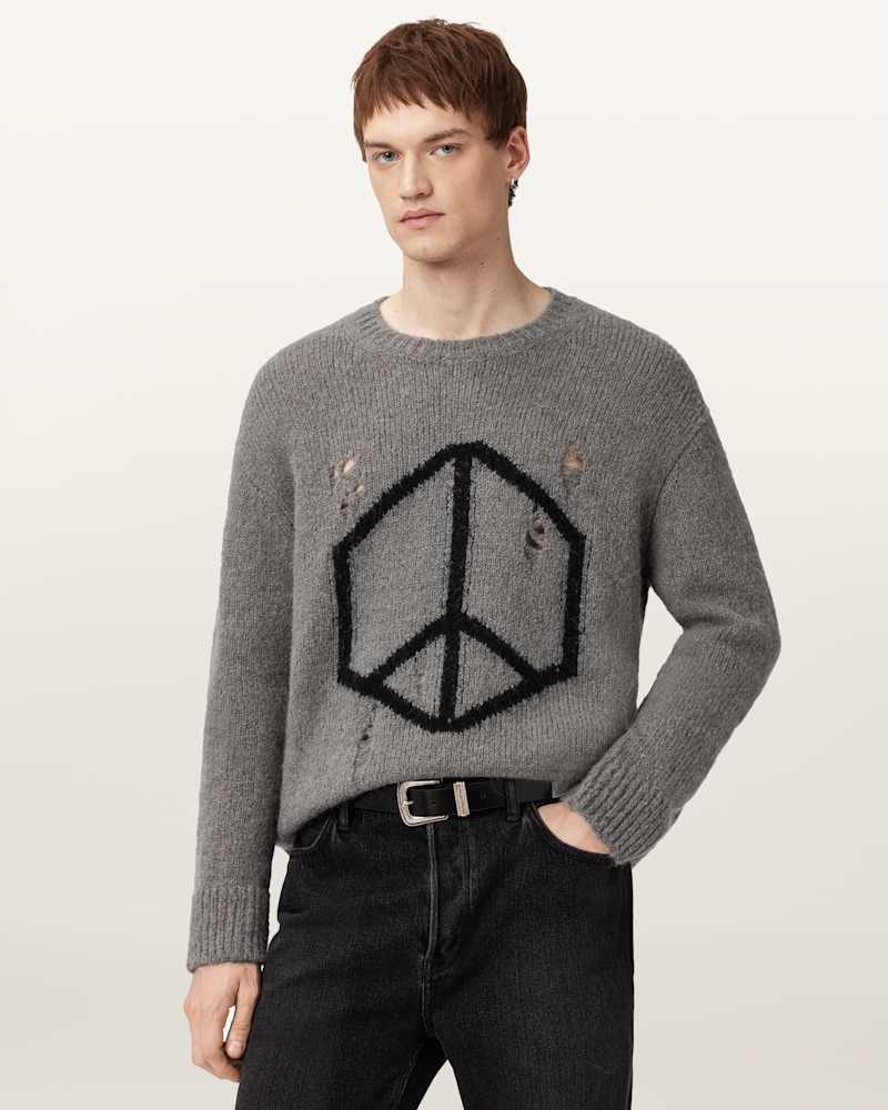 Message Oversized Wool Jumper