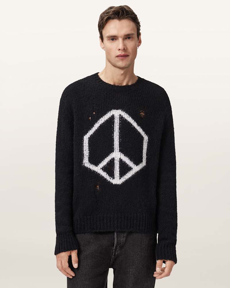 Message Oversized Wool Jumper
