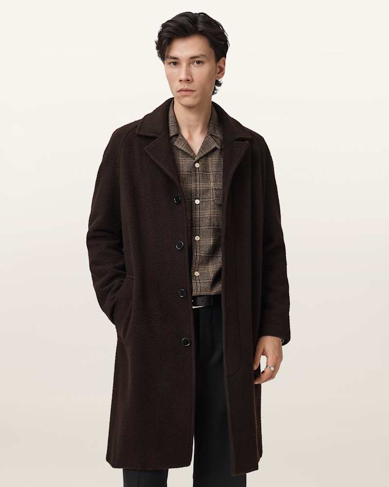 Duke Single Breasted Wool Coat