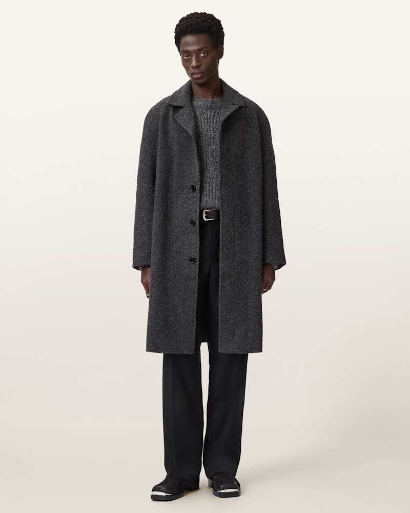 Duke Single Breasted Wool Coat