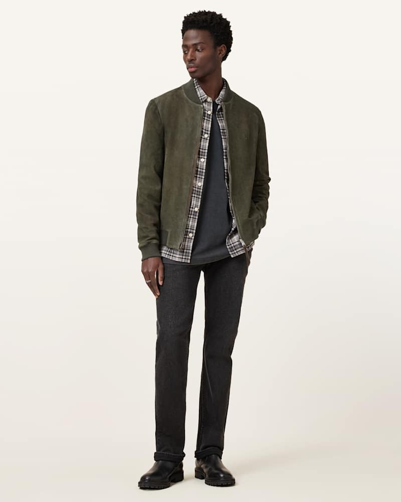 Buckley Suede Bomber Jacket