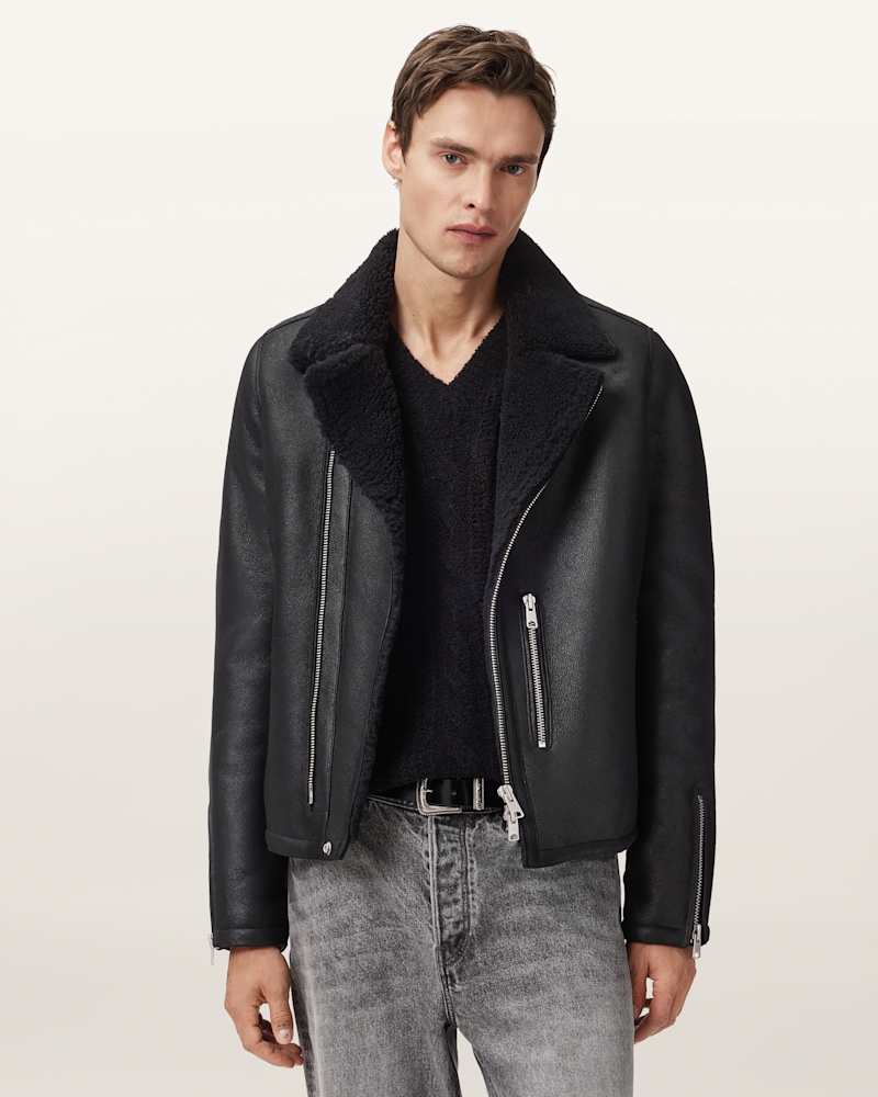 Correz Shearling Biker Jacket