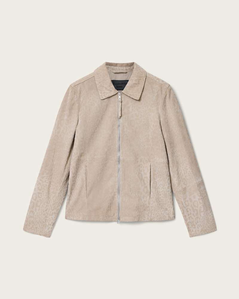 Hockley Suede Animal Print Jacket