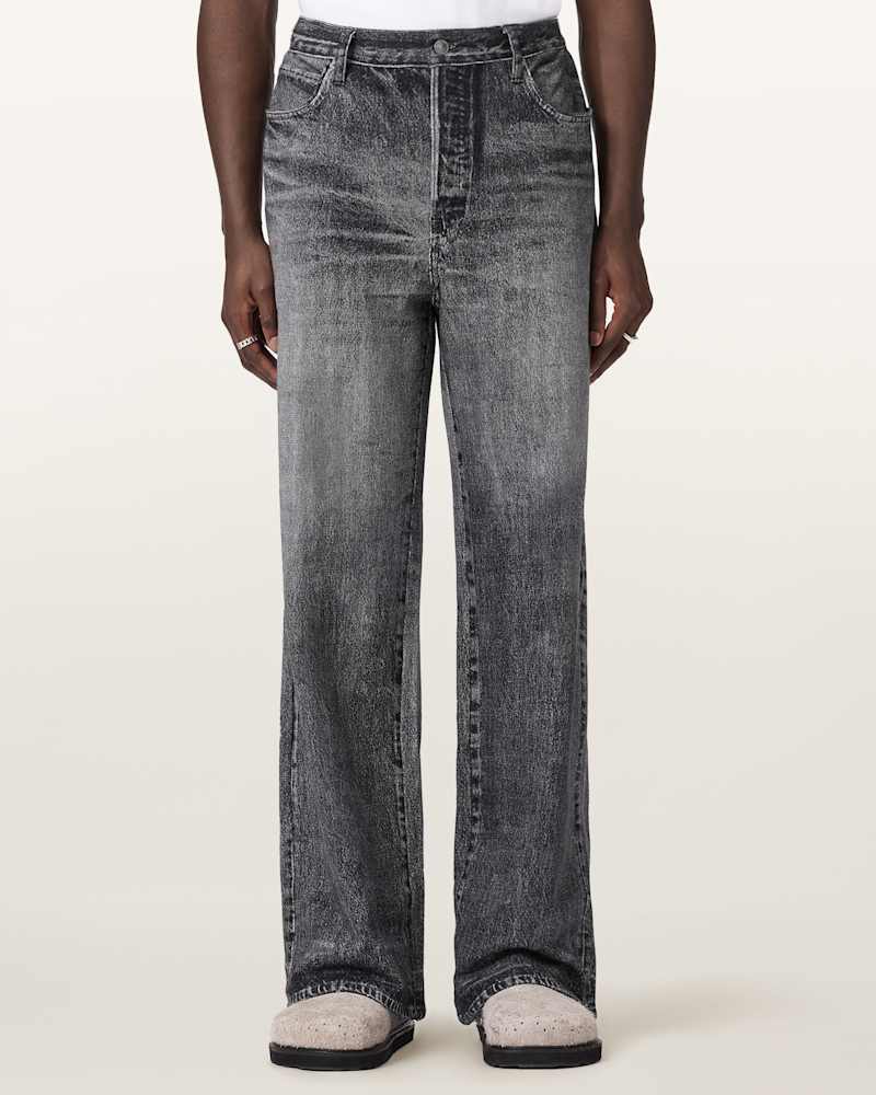Lenny Illusion Of Denim Wide Leg Trousers