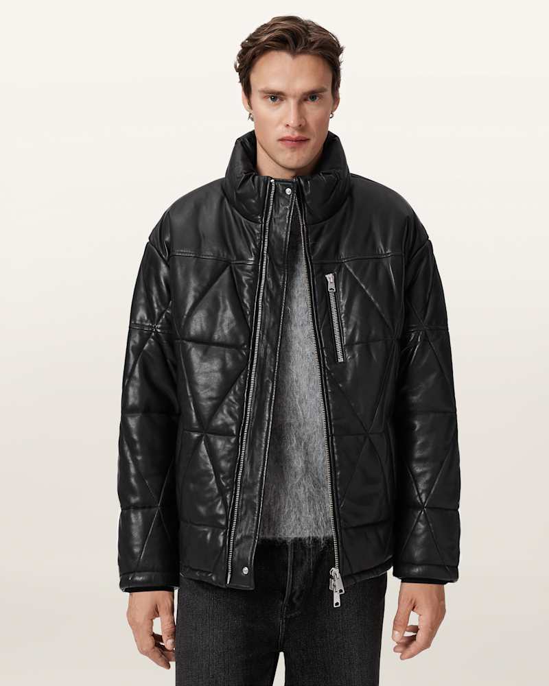 Brockwell Leather Puffer Jacket