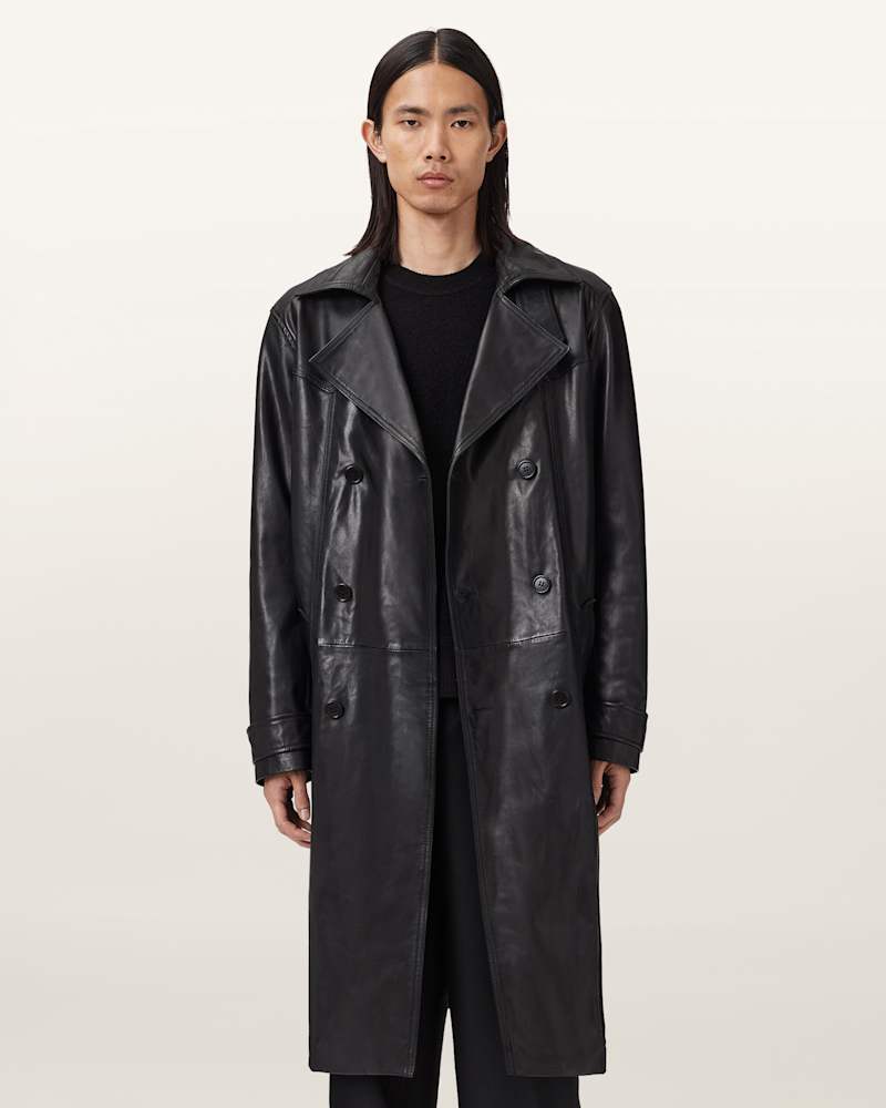 Kellett Leather Trench Coat