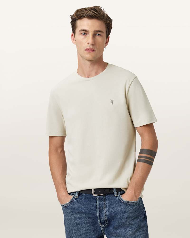 Brace Brushed Cotton Crew Neck T-Shirt