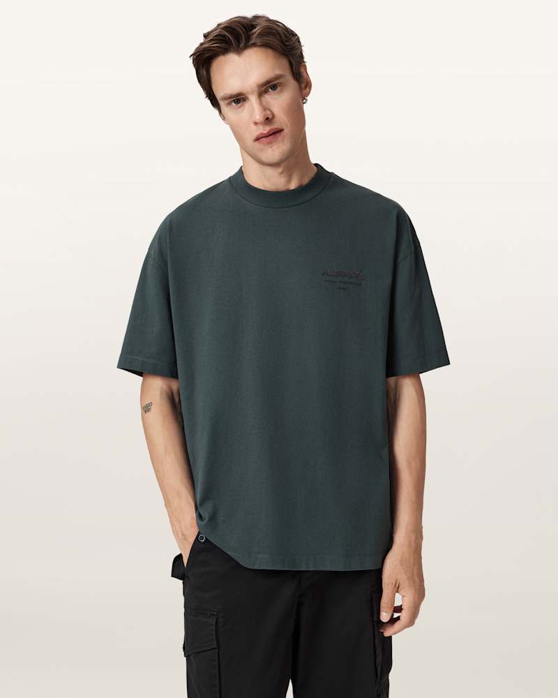 Xander Flocked Logo Oversized T-Shirt 