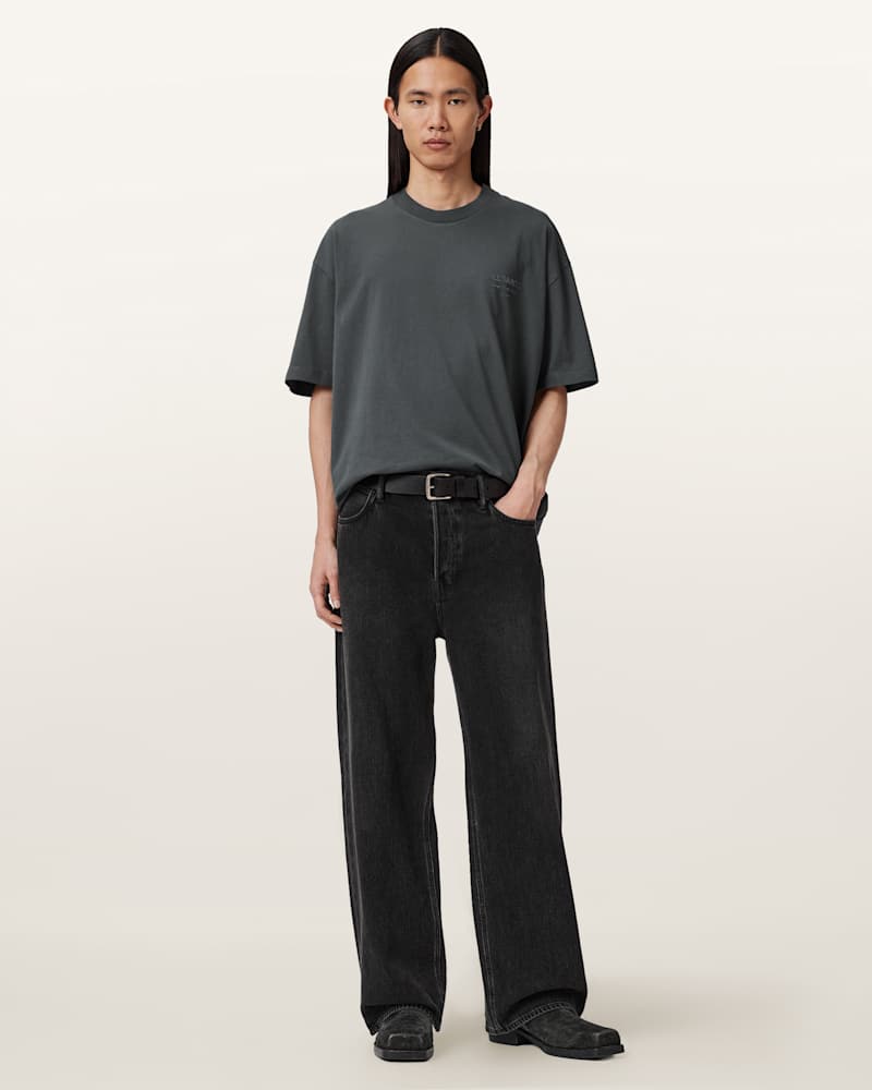 Xander Flocked Logo Oversized T-Shirt 