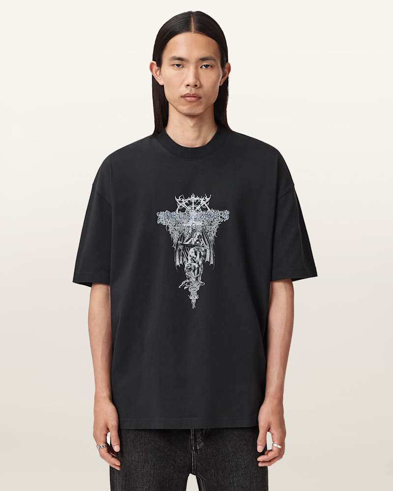 Swords Oversized Graphic T-Shirt
