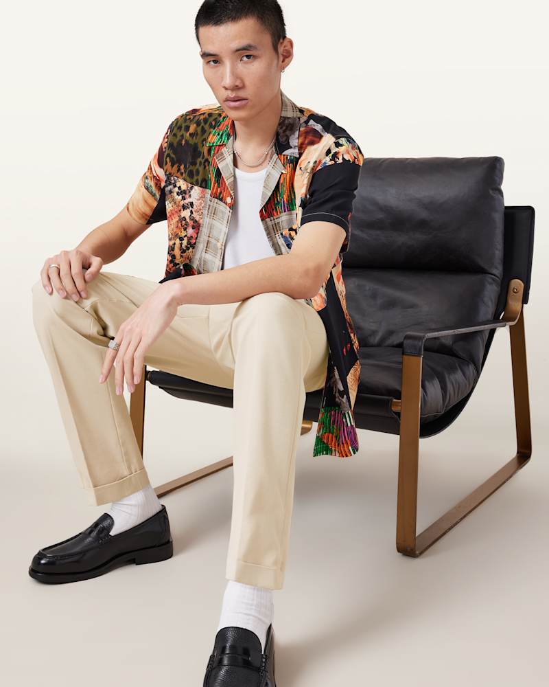 Tallis Slim Fit Cropped Trousers