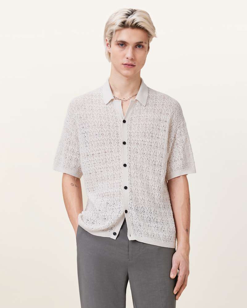 Loire Short Sleeve Open Knit Cardigan