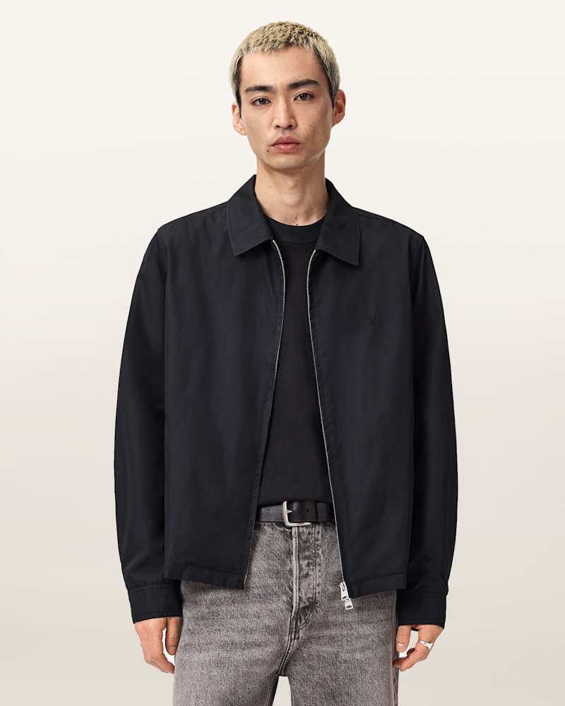 Trey Black Ramskull Pointed Collar Jacket