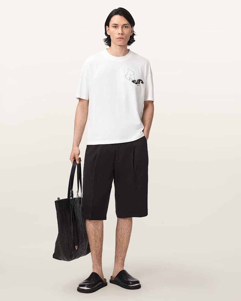 Castro Wide Leg Cotton Shorts