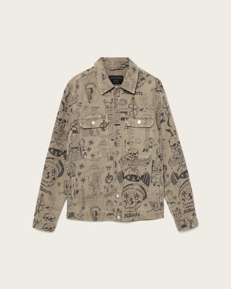 Sherb Printed Canvas Shacket