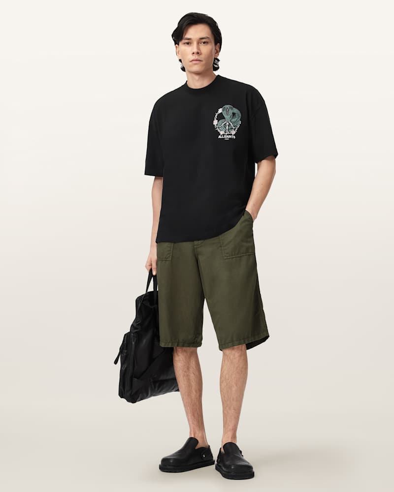 Echo Linen Blend Relaxed Fit Shorts